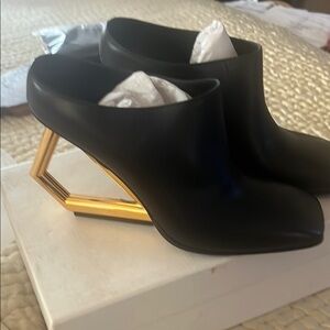 Black and Gold Women's Designer Heels